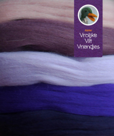 Merino lontwol 5 kleuren