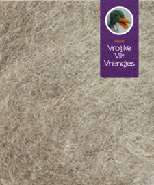 Kaardvlies wol beige