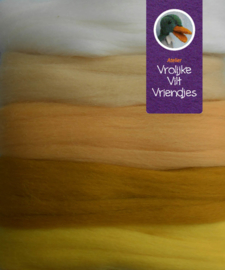 Merino lontwol 5 kleuren