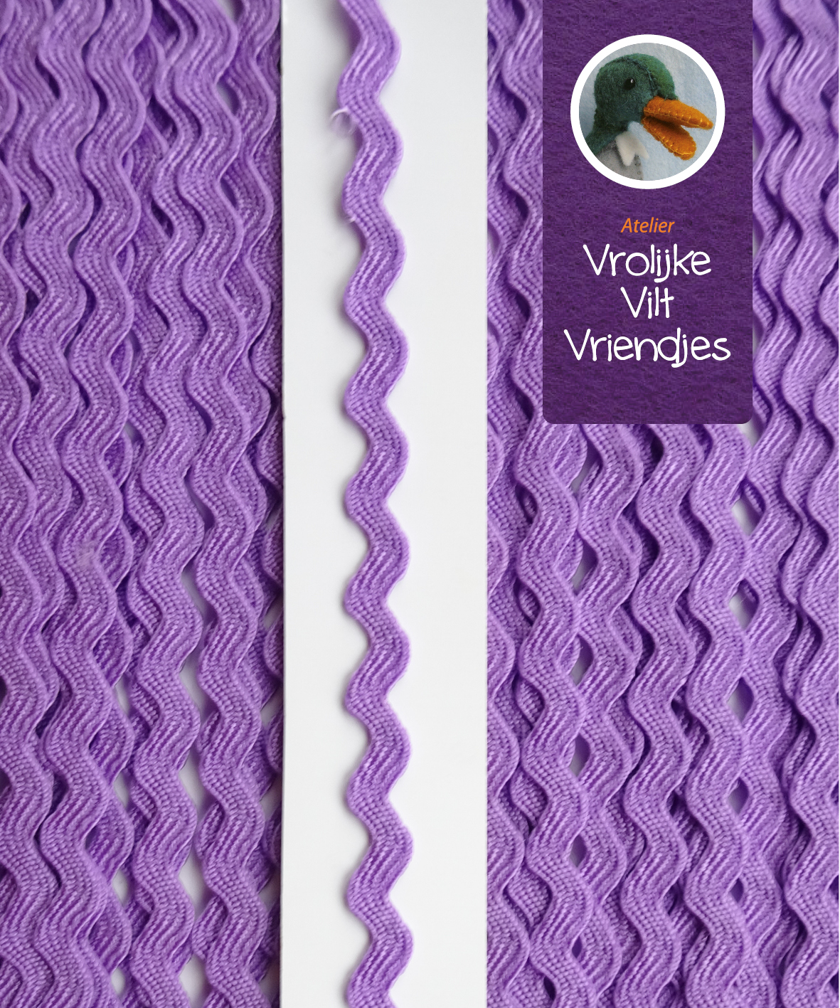 Kaart zigzaglint lila 20 meter
