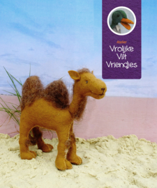 Kerstgroep vrolijke vilt vriendjes