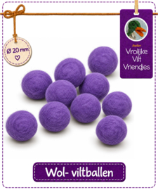 Wolbal lila donker