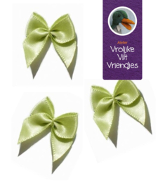 Strikjes llime groen 3 stuks
