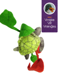 Schildpad met waterplant