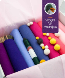 Viltbloemen materialen box