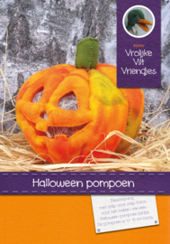 Halloween pompoen met rode verlichting