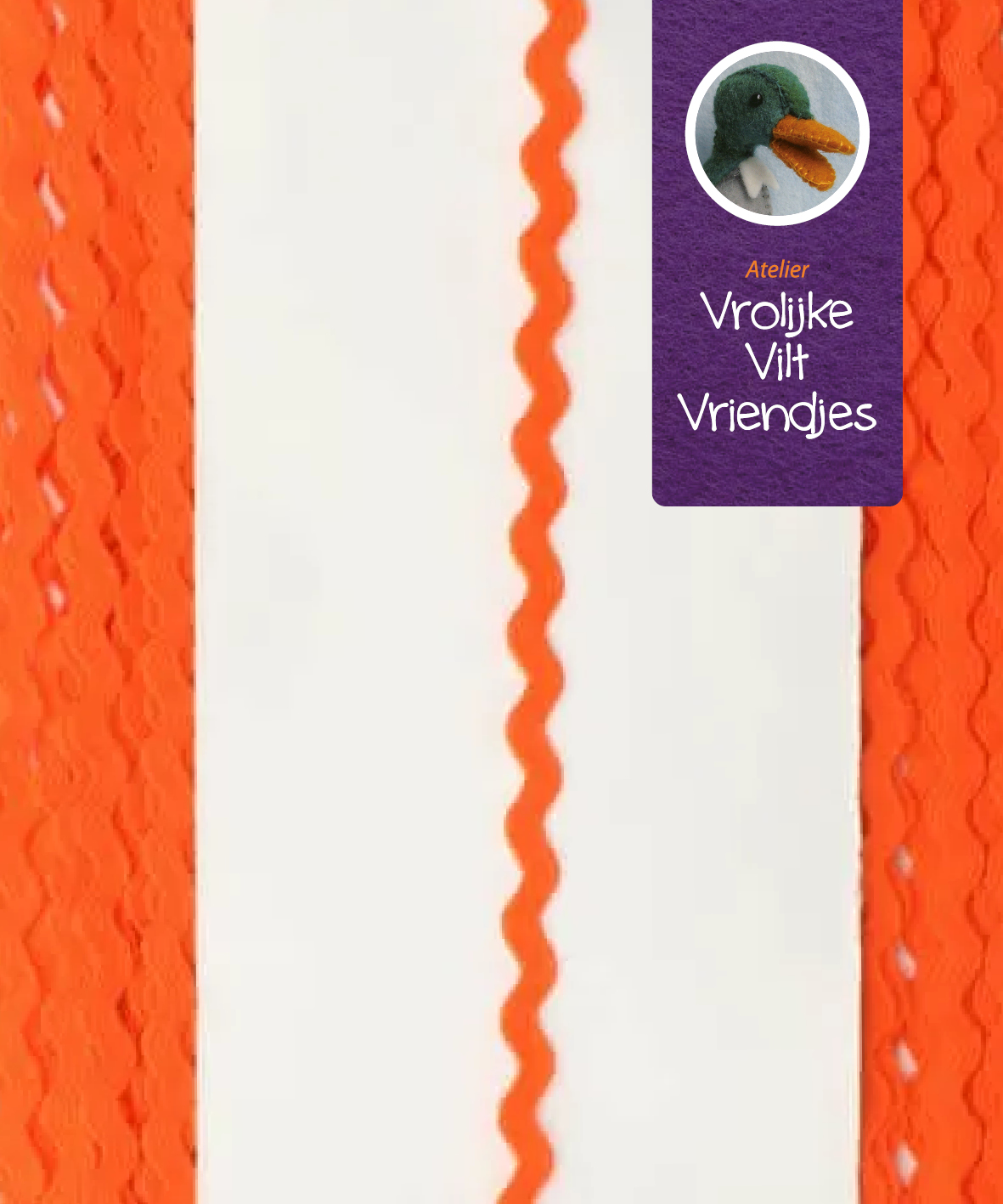 Kaart zigzaglint oranje 20 meter