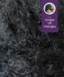 Poppenharen  Mohair zwart