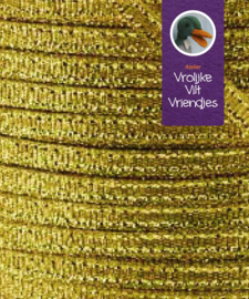 Goudkleurig metallic lint