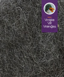 Kaardvlies wol donkergrijs