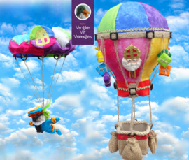Luchtballon en parachute Piet