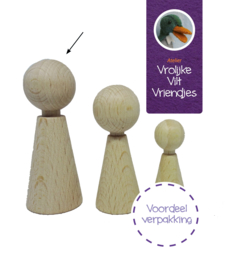 Kegelpopje groot 12 stuks