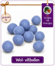 Wolbal lichtblauw