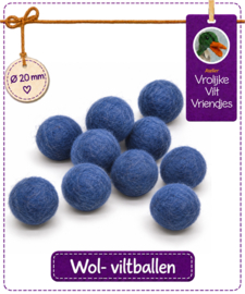 Wolbal middenblauw