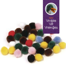 pompons 15mm mix