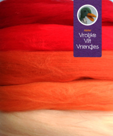 Merino lontwol 5 kleuren