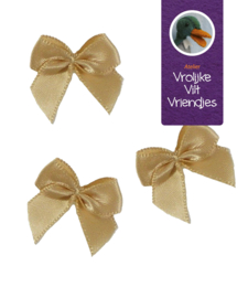 Strikjes donkergoud-beige 3 stuks