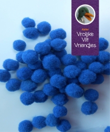 Pompons 7mm blauw
