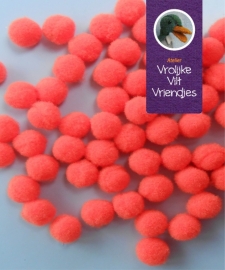 Pompons 7mm oranje