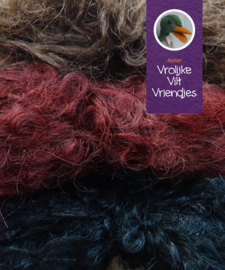 Poppenharen 3 kleuren mix