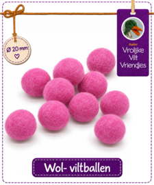 Wolbal hard roze