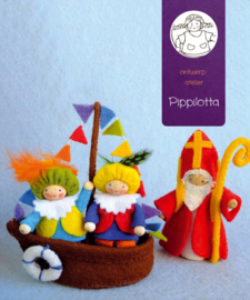 Sinterklaasboot met Sint en Pieten