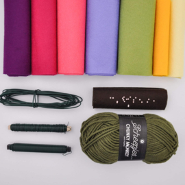 Viltbloemen materialen Zomerbox