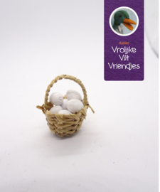 Mandje met eieren mini