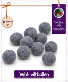 Wolbal donkergrijs