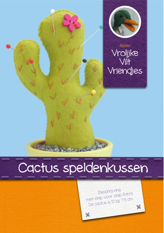 Patroonblad Cactus speldenkussen