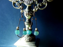 284 Agate and hand antiqued copper wire E 20,-