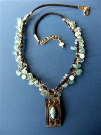 198A and 198 B Apatite necklace