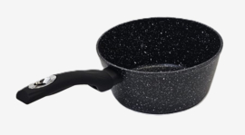KOOKKUNST HOLLAND Steelpan 18 CM Zwart