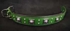 THE "EROS" COLLAR GREEN 57.5-67.5 CM NEKMAAT MAAT XL