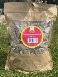 DOG TREATZ LAM / RIJST KOEKJES 1,5 KG