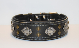 THE AZTEC BLACK HALSBAND MAAT L 57.5-67.5 CM NEKMAAT