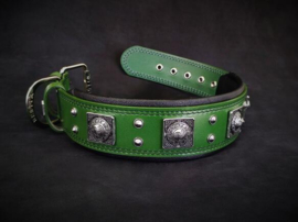 THE "EROS" COLLAR GREEN 50-60 CM NEKMAAT MAAT L