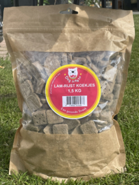 DOG TREATZ LAM / RIJST KOEKJES 1,5 KG