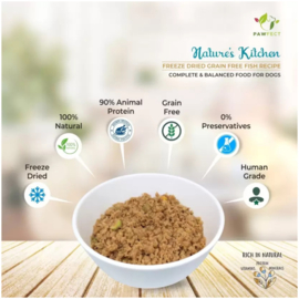 Pawfect Nature's Kitchen - Freeze Dried Food Vis 500 gram