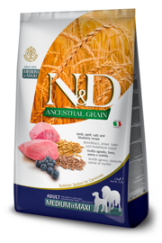N&D Ancestral Grain Lam Medium/Maxi 2,5 kg