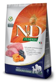 N&D Pumpkin Lam & Bosbessen Medium/Maxi 2,5 kg