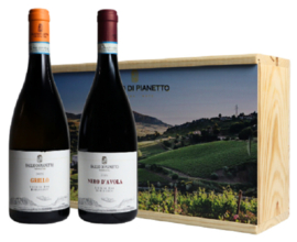 Geschenkkist Baglio di Pianetto - Grillo & Nero d'Avola