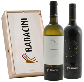 Radacini Vintage Chardonnay en Pinot Noir - in wijnkist
