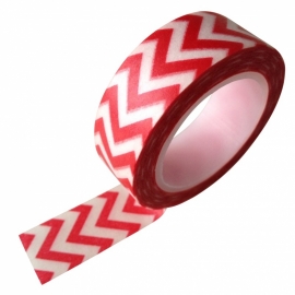 Masking tape rood zigzag