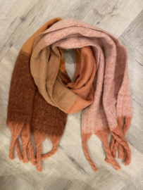 MUSTHAVE SCARF PINK ORANGE RUST
