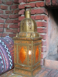 VERKOCHT Oude Marokkaanse koperen lantaarn (artikelnr. 012)