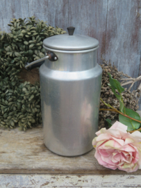 Oude brocante aluminium melkbus - inh. 3 liter