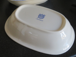 Diepe ovale schaal Boch La Louviere Copenhague - 26 x 17 cm