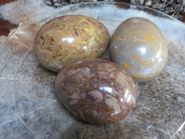 VERKOCHT Onyx marmeren eieren XL - set van 3 stuks