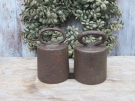 Oud ijzeren gewicht deurstopper 2 kg
